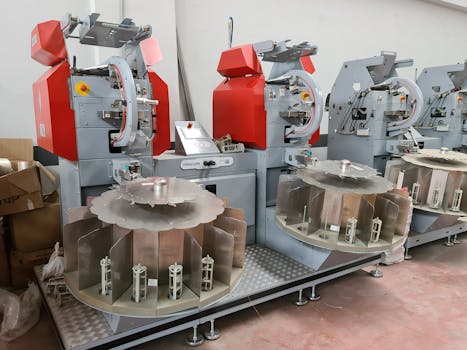 Industrial metal fabrication equipment